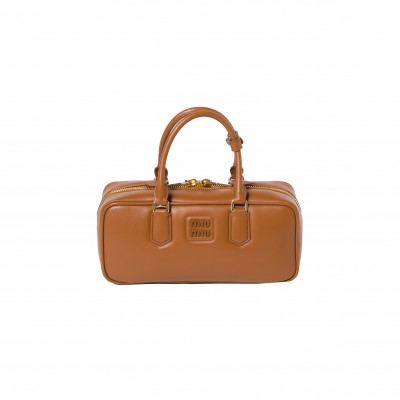 MIU MIU ARCADIE LEATHER BAG 5BB148 (27*12*9cm)